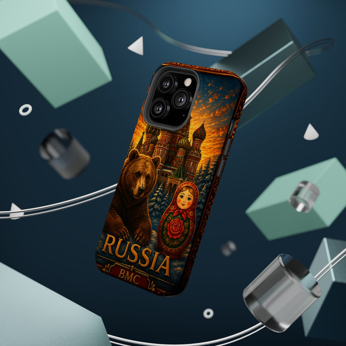 "Reinforced Magnetic Case Russia❄️ – Land of history, mystery, and grandeur"