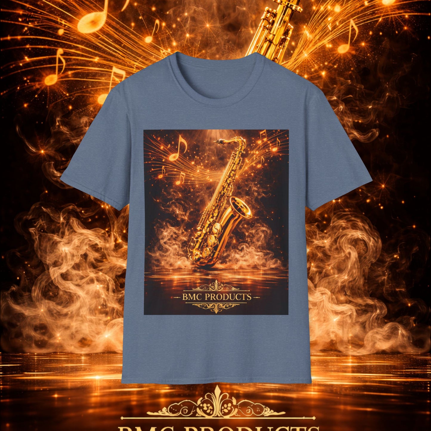 "Camiseta sax 🎷🔥 Haz que arda cada nota.” 🔥🎷