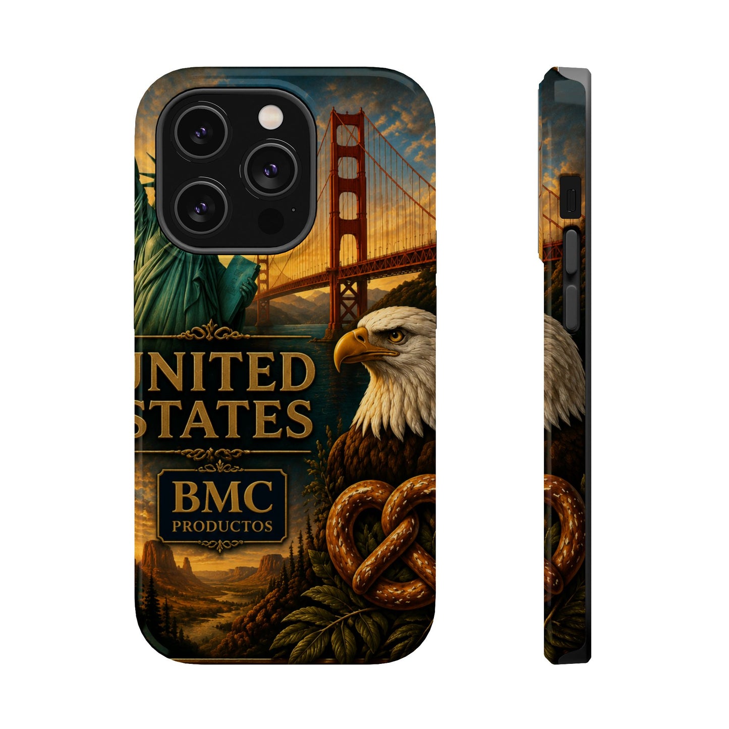 "Funda Magnética Reforzada Estados Unidos: Sueños, Libertad y Grandes Horizontes 🗽🏜️🌆"