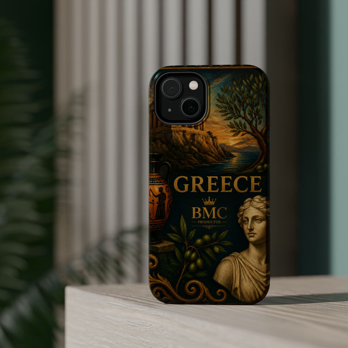 "Funda Magnética Reforzada Magnética Reforzada Grecia: Cuna de Dioses, Maravillas y Filosofía 🌊🏛️⚡"