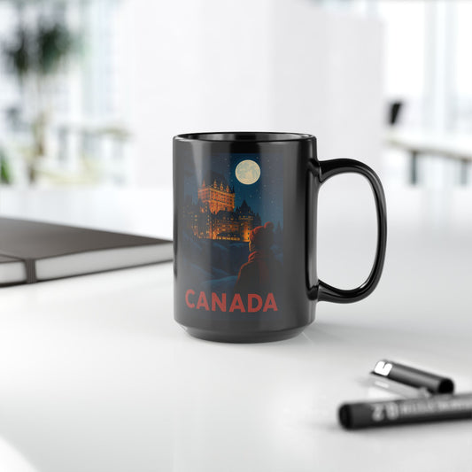 "Canada Mug: Majestic Nature and Free Spirit 🍁🏞️🦌"