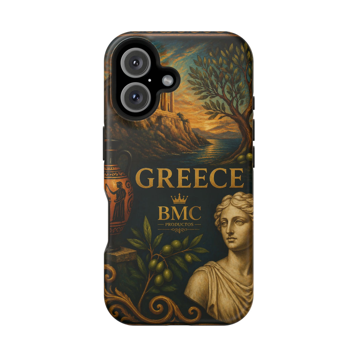 "Funda Magnética Reforzada Magnética Reforzada Grecia: Cuna de Dioses, Maravillas y Filosofía 🌊🏛️⚡"