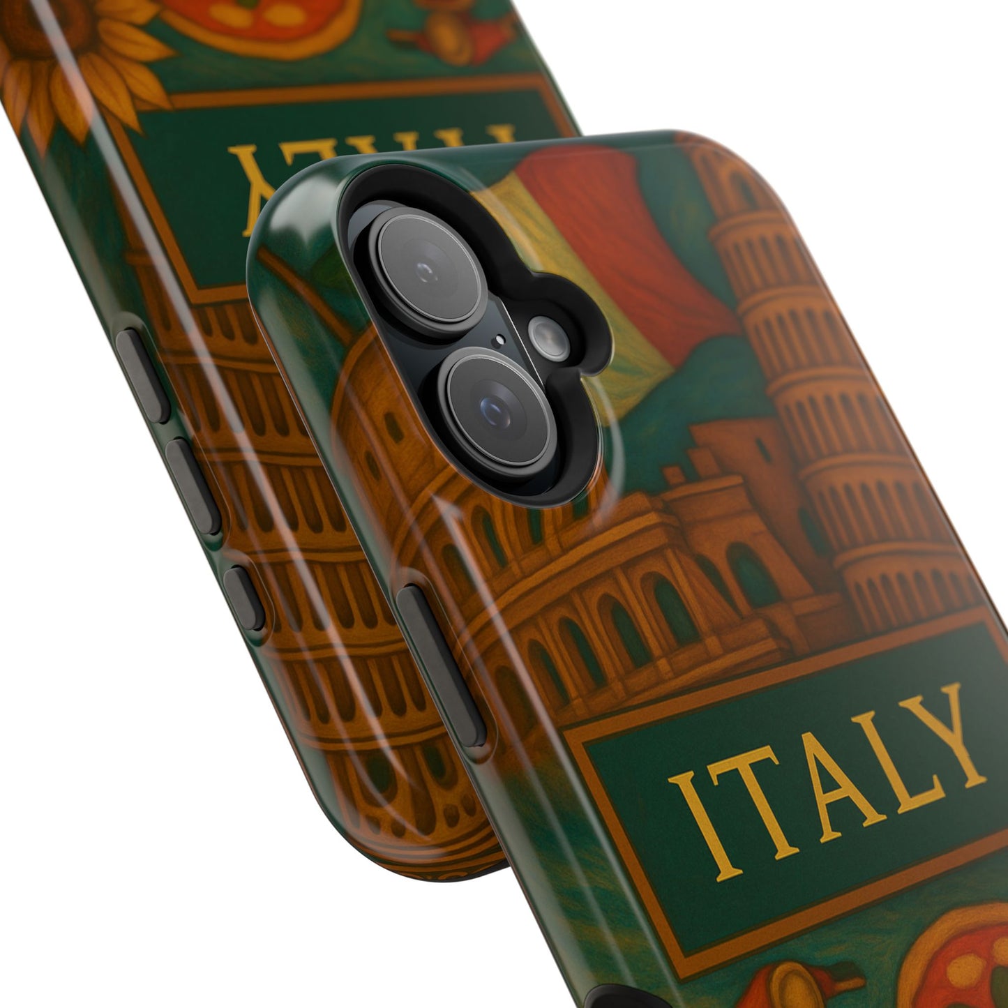 "Funda Magnética Reforzada Magnética Reforzada Italia: Arte, Pasión y Sabores Eternos 🎨🍝🏛️"
