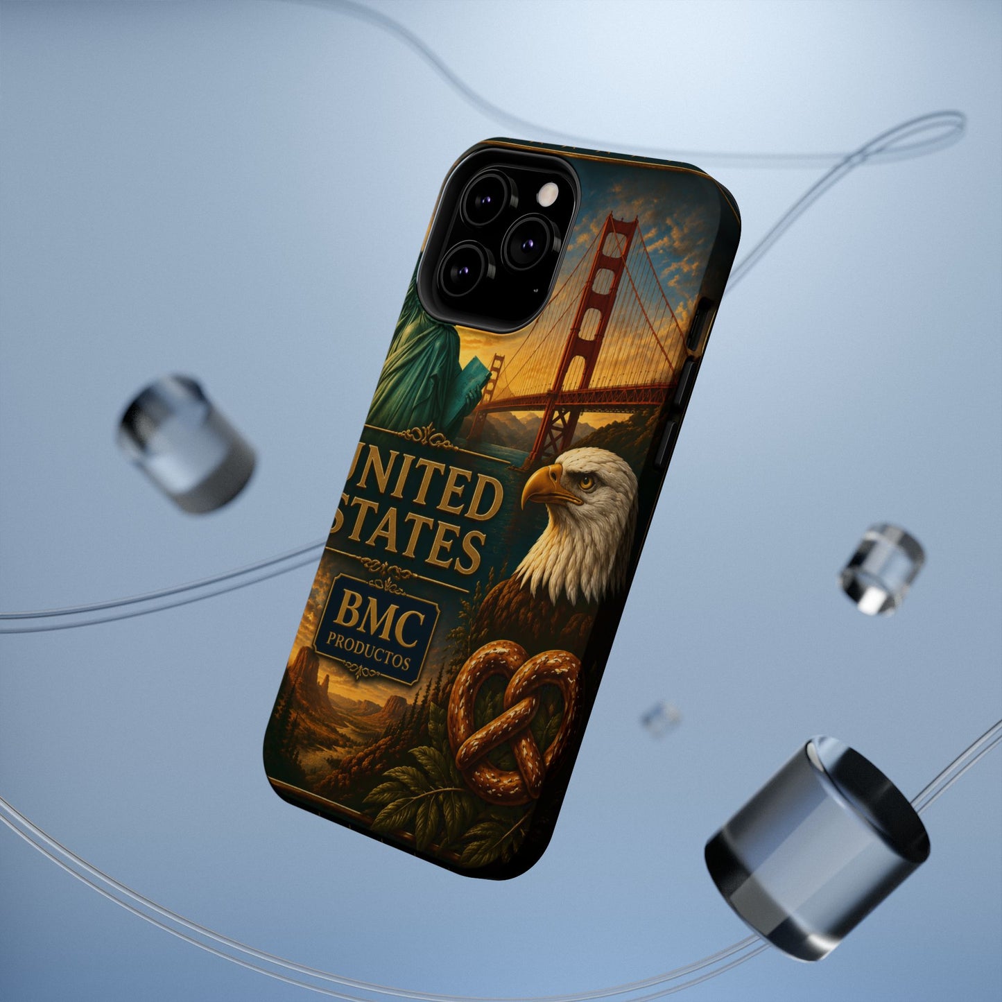 "Funda Magnética Reforzada Estados Unidos: Sueños, Libertad y Grandes Horizontes 🗽🏜️🌆"