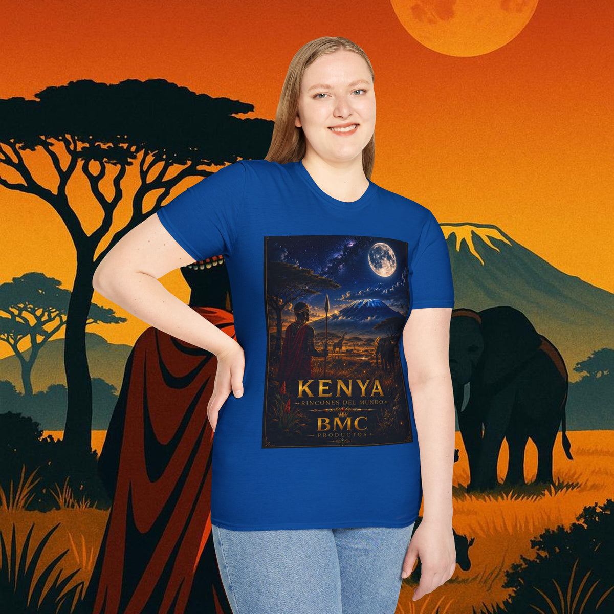 "Camiseta Kenia: Aventura Salvaje y Tierra de Horizontes Infinitos 🦁🌄🏕️"
