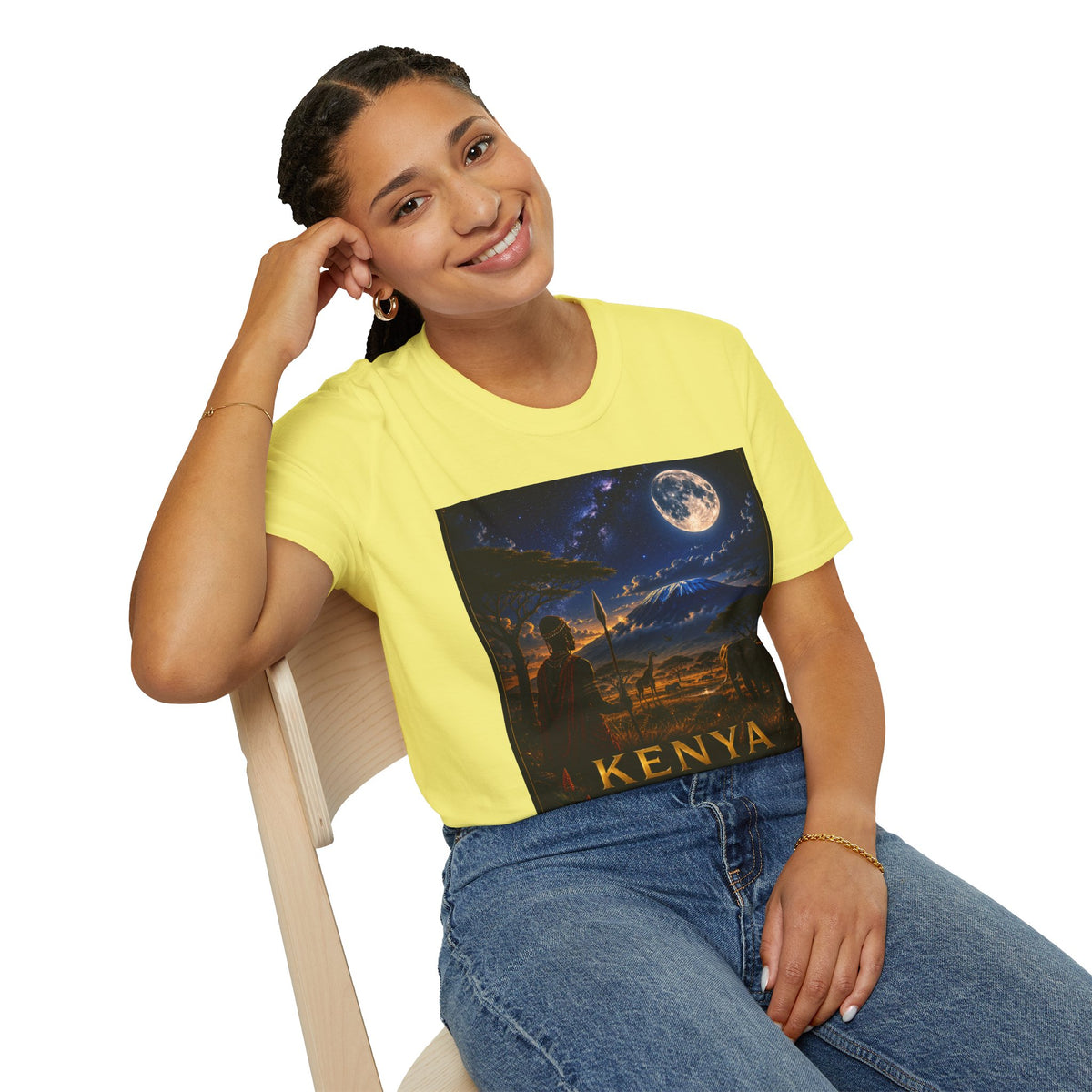 "Camiseta Kenia: Aventura Salvaje y Tierra de Horizontes Infinitos 🦁🌄🏕️"