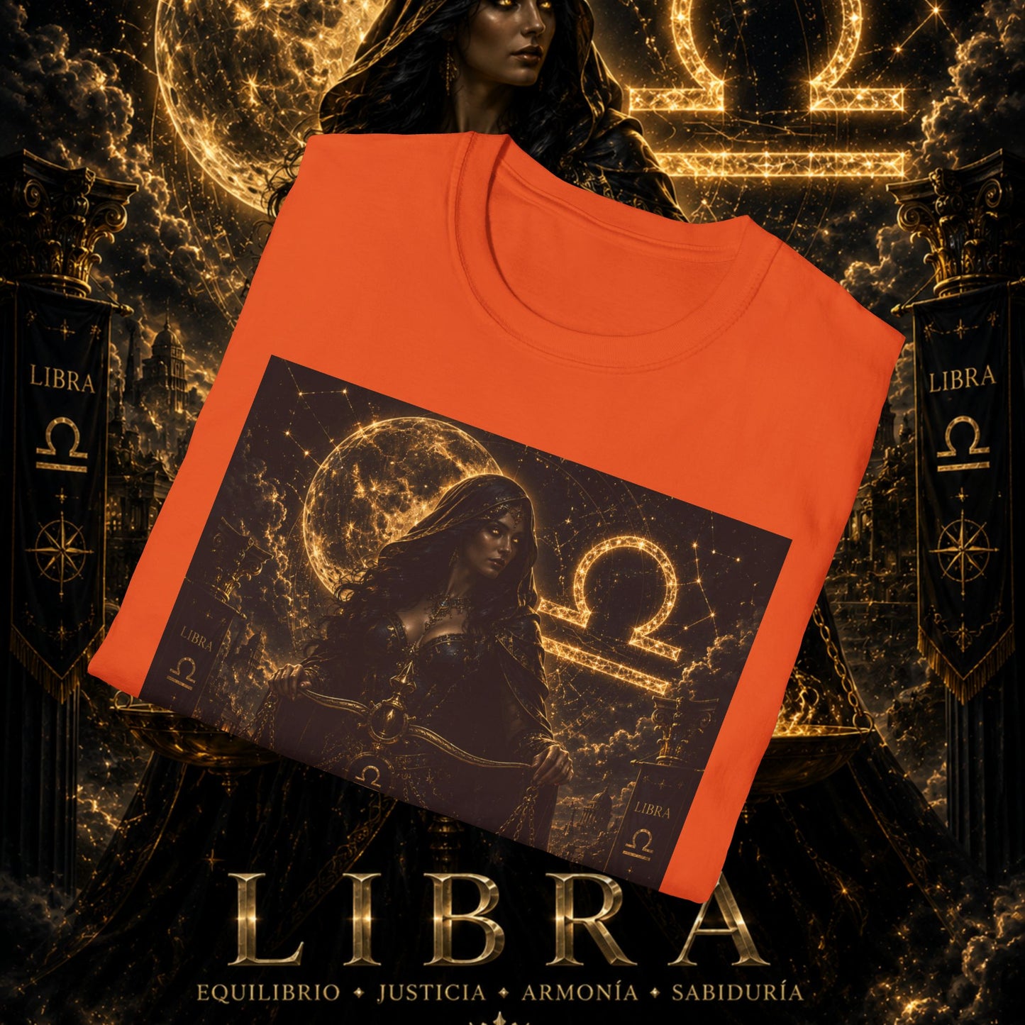 "Camiseta LIBRA – La Guardiana del Equilibrio"