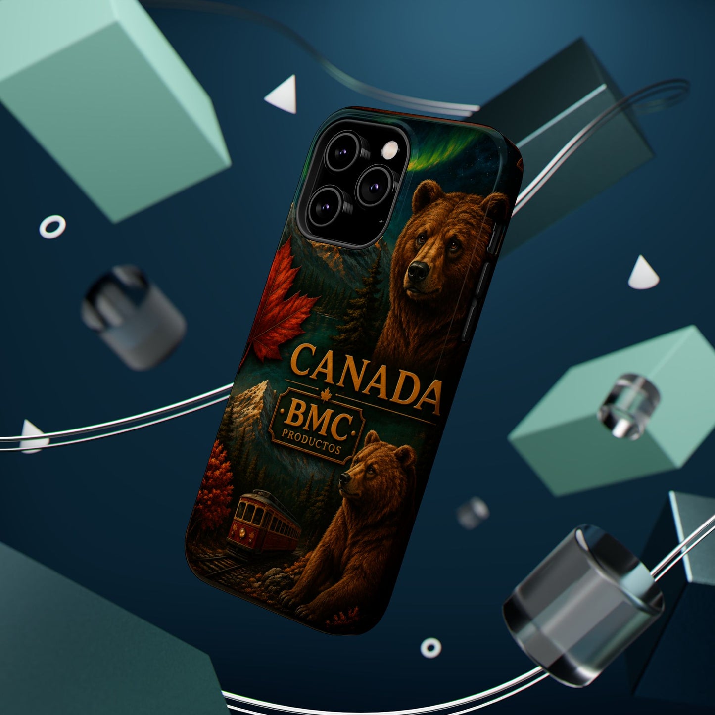"Funda Magnética Reforzada Magnética Reforzada Canadá: Naturaleza Majestuosa y Espíritu Libre 🍁🏞️🦌"