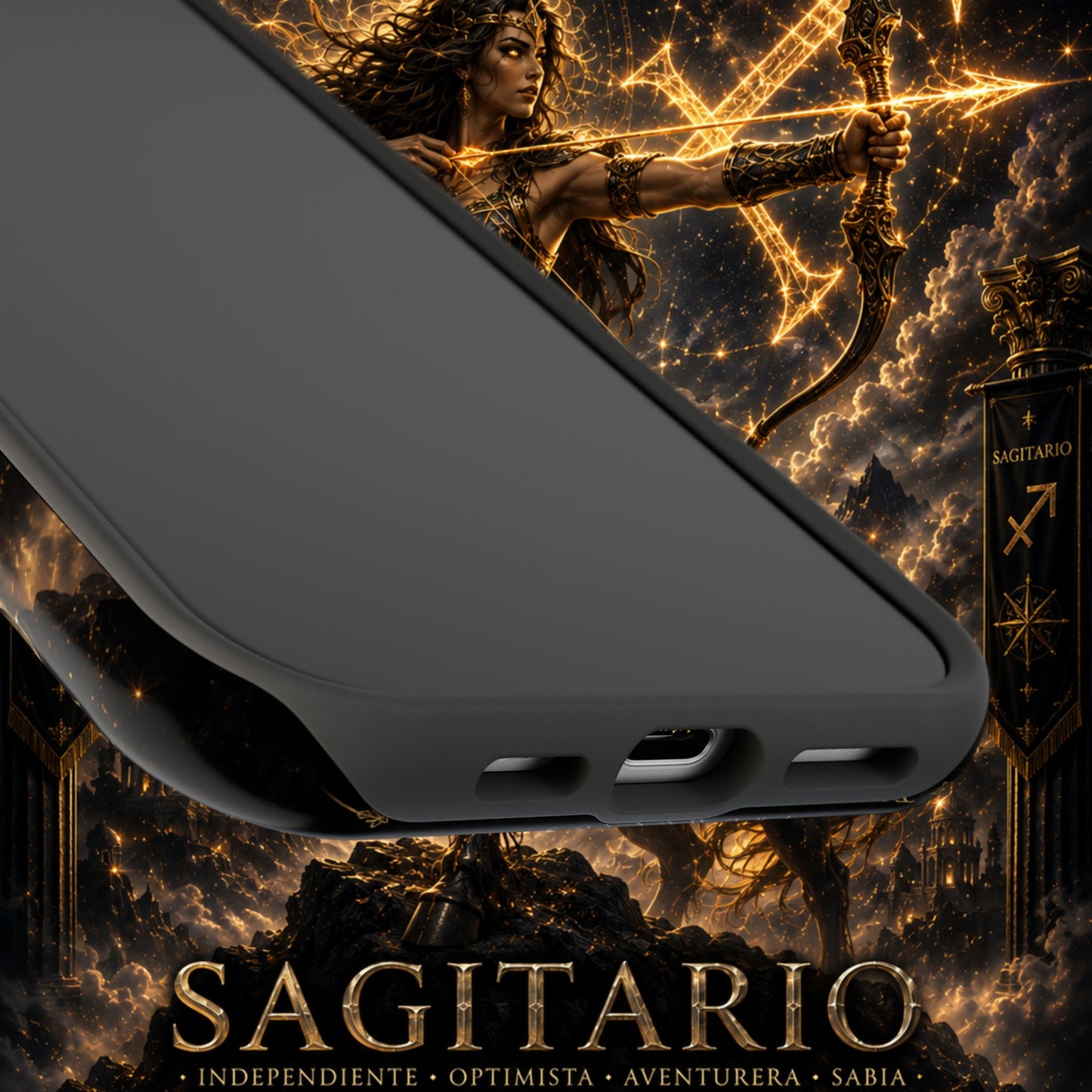 "Funda Magnética Reforzada Sagitario M– La Cazadora del Horizonte"