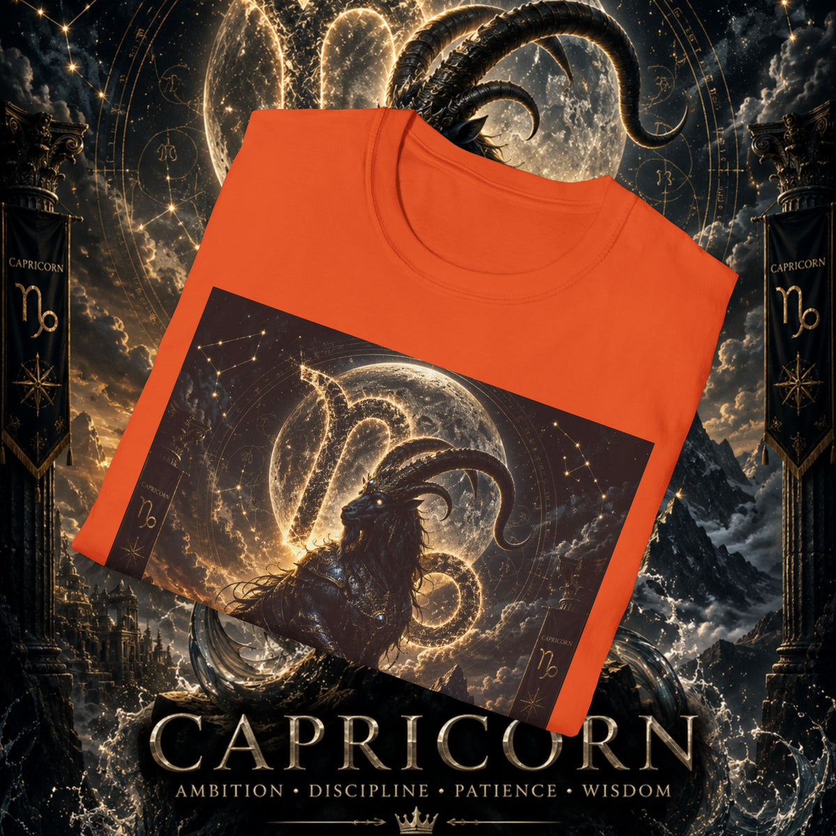 "Camiseta ♑ Capricornio – El Guardián de las Cumbres"