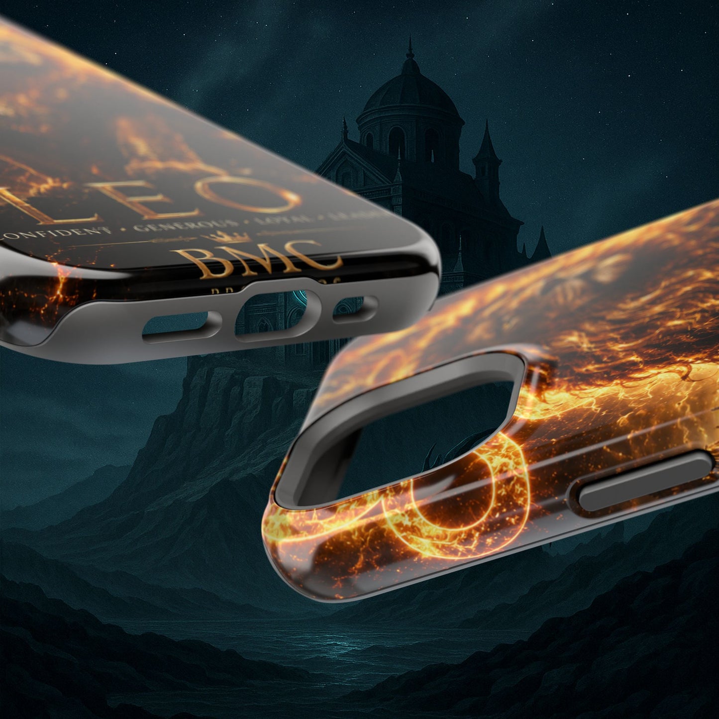 "Funda Magnética Reforzada ♌ Leo — Soberano del fuego eterno"