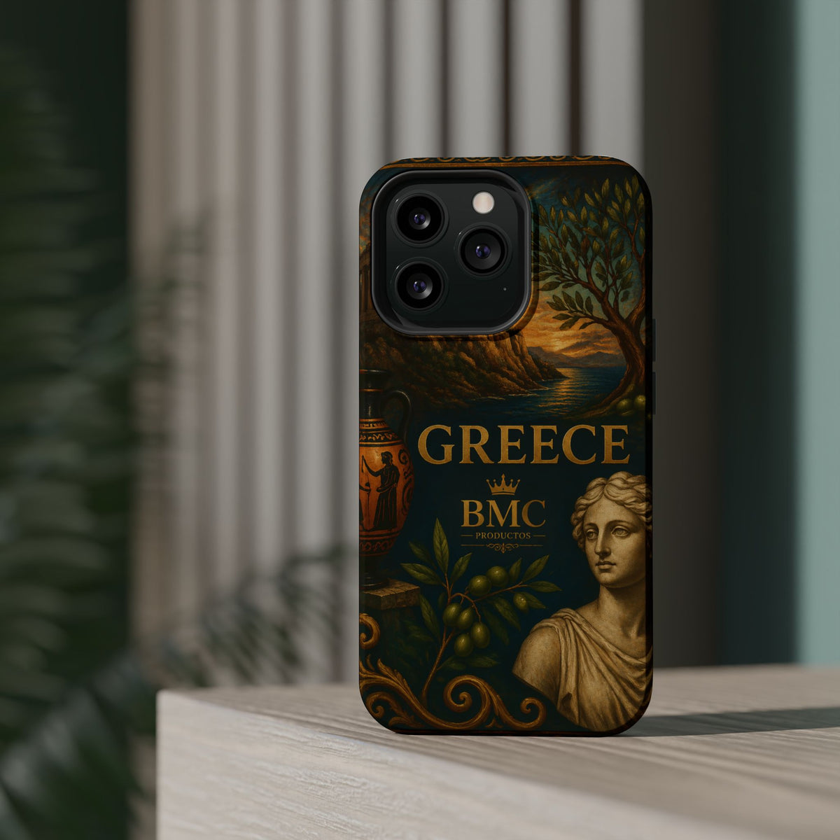 "Funda Magnética Reforzada Magnética Reforzada Grecia: Cuna de Dioses, Maravillas y Filosofía 🌊🏛️⚡"
