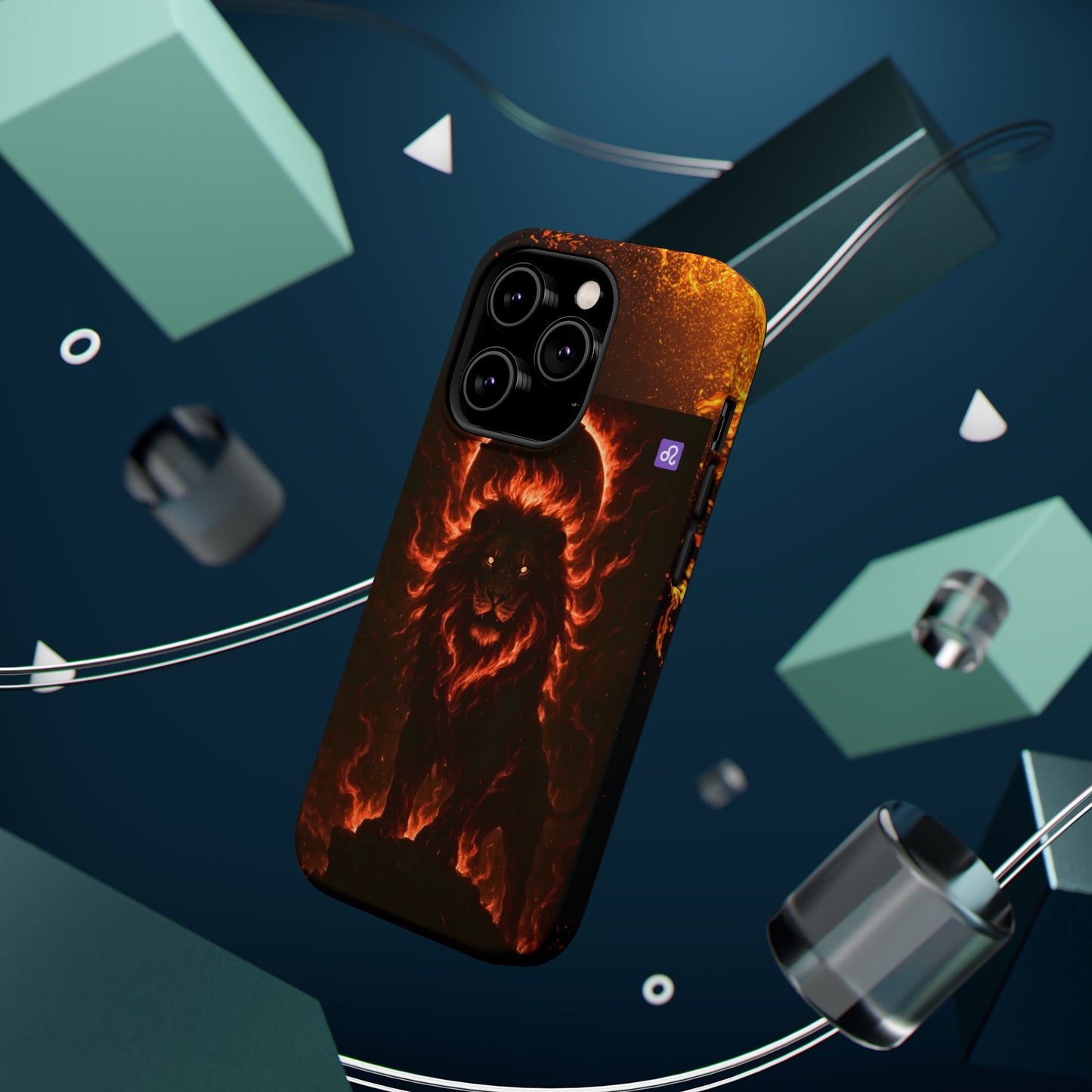 "Funda Magnética Reforzada ♌ Leo — Soberano del fuego eterno"
