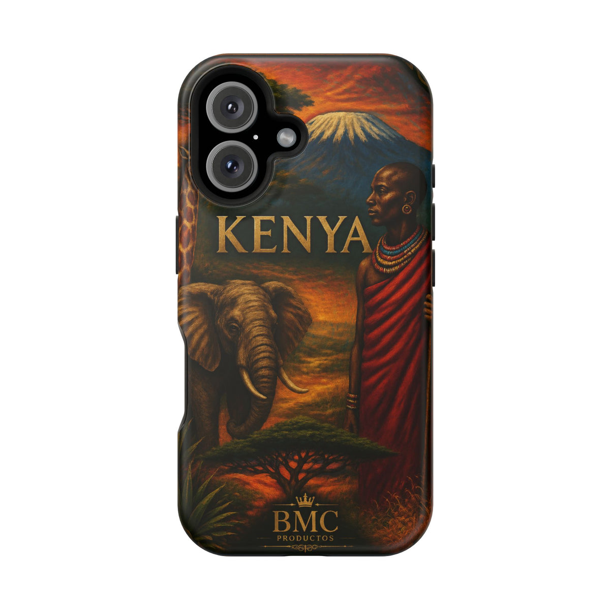 "Reinforced Magnetic Case Kenya: Wild Adventure and Land of Infinite Horizons 🦁🌄🏕️"