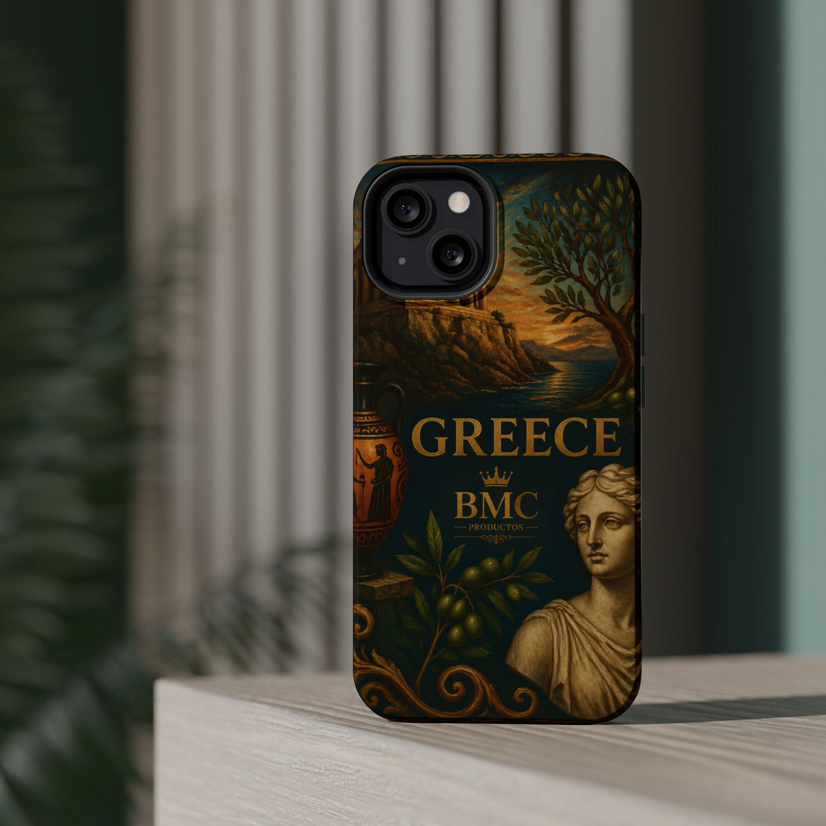 "Funda Magnética Reforzada Magnética Reforzada Grecia: Cuna de Dioses, Maravillas y Filosofía 🌊🏛️⚡"