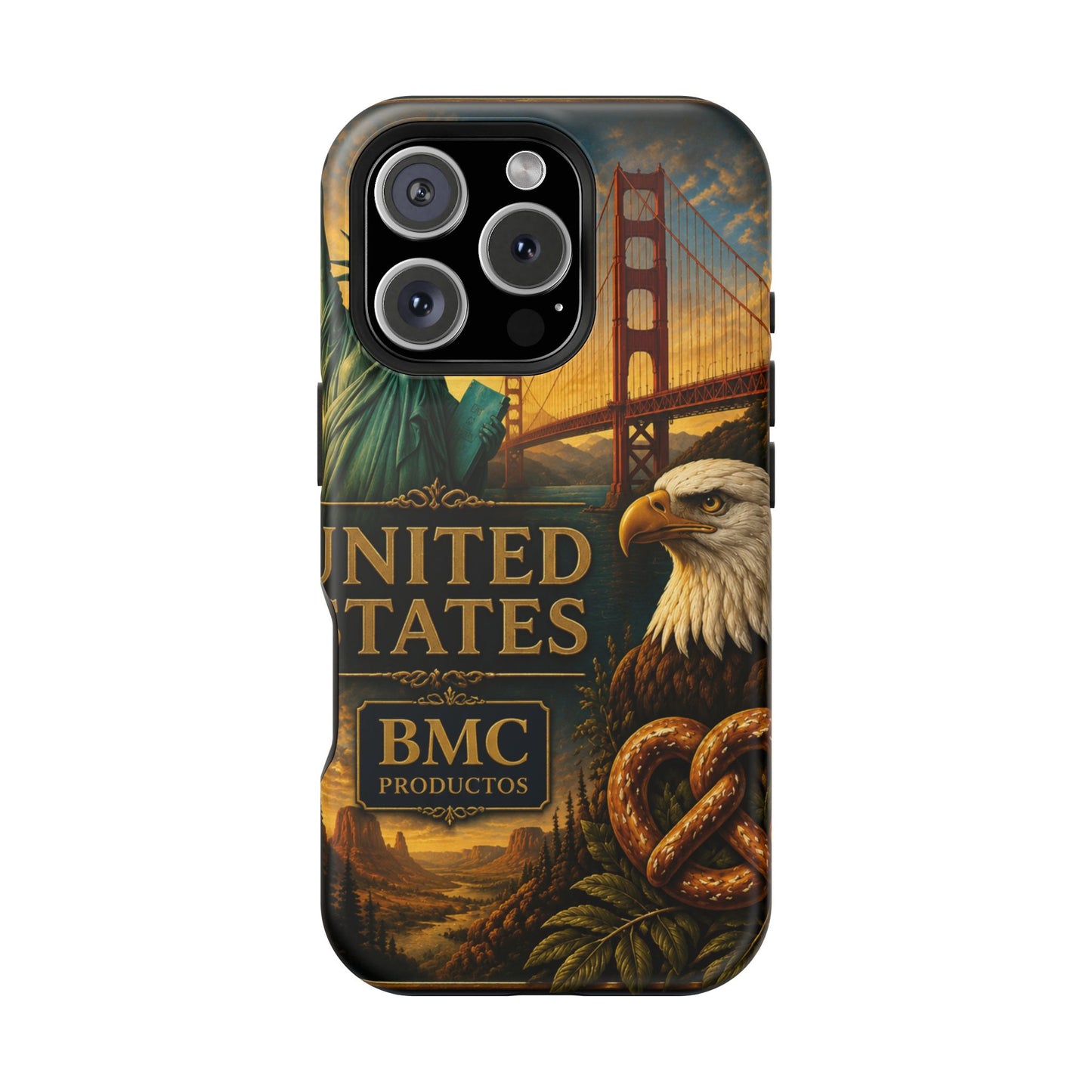 "Funda Magnética Reforzada Estados Unidos: Sueños, Libertad y Grandes Horizontes 🗽🏜️🌆"