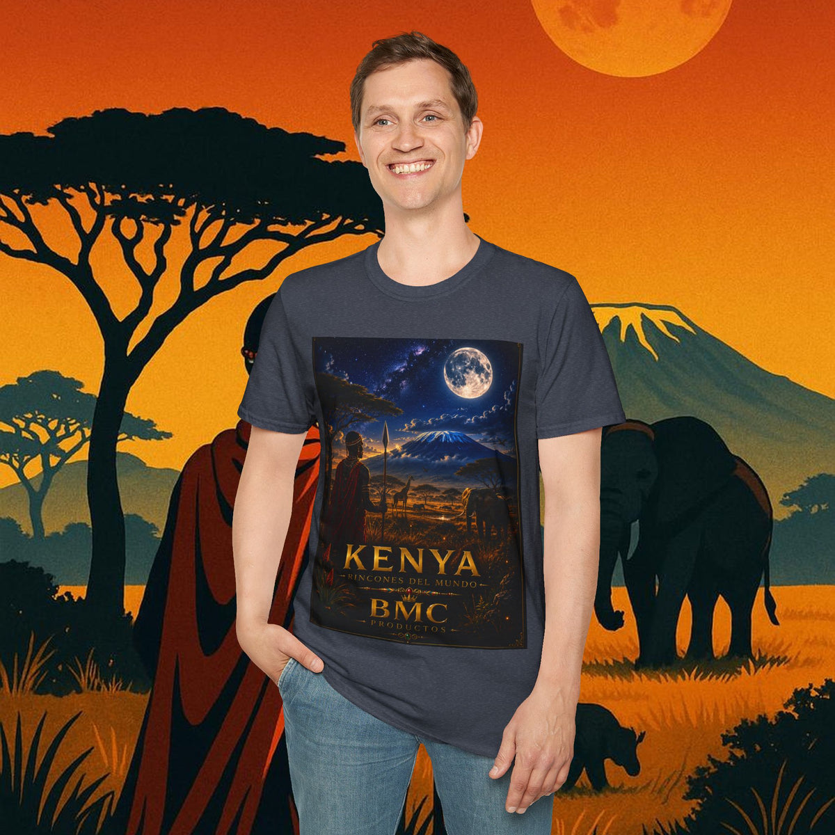 "Camiseta Kenia: Aventura Salvaje y Tierra de Horizontes Infinitos 🦁🌄🏕️"