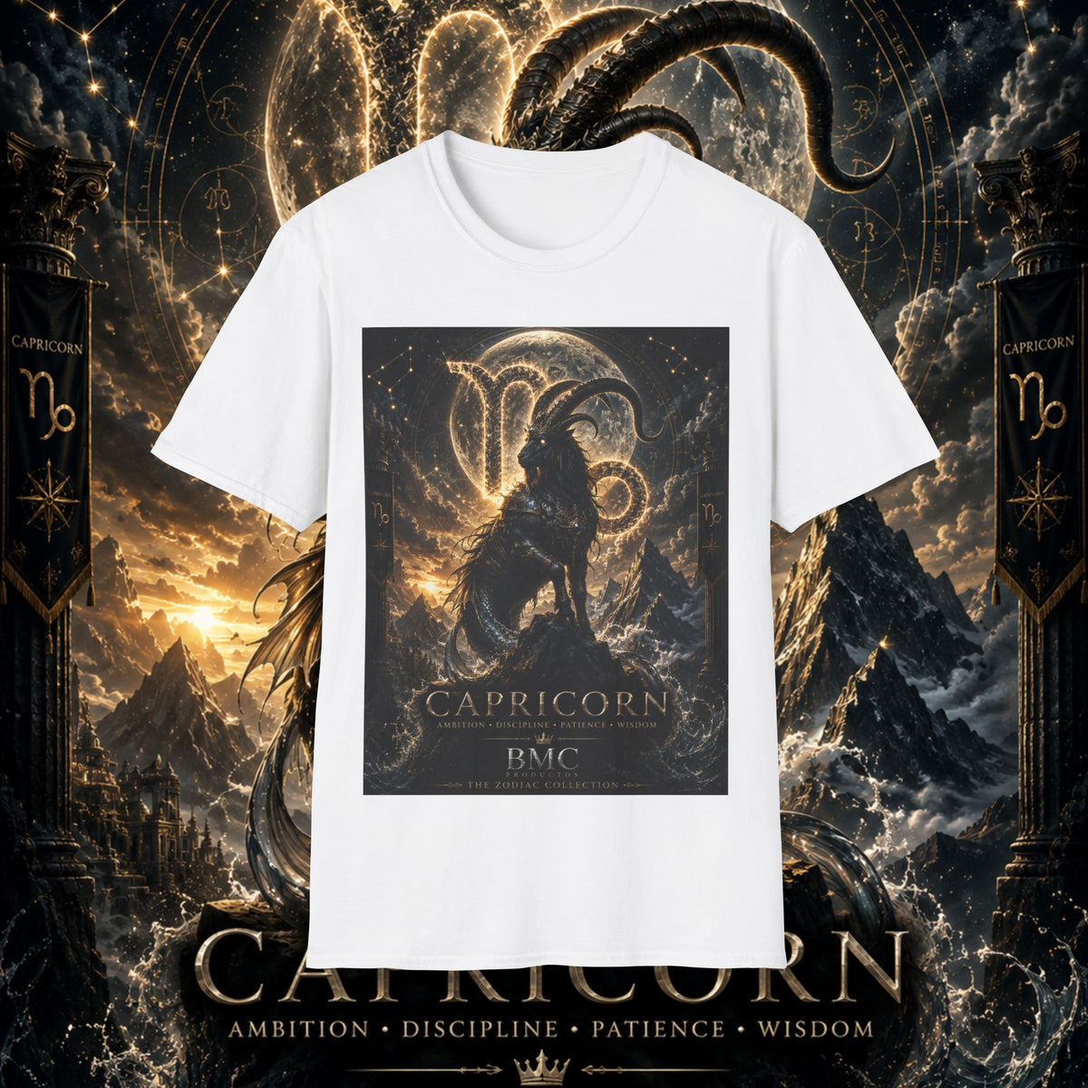 "Camiseta ♑ Capricornio – El Guardián de las Cumbres"