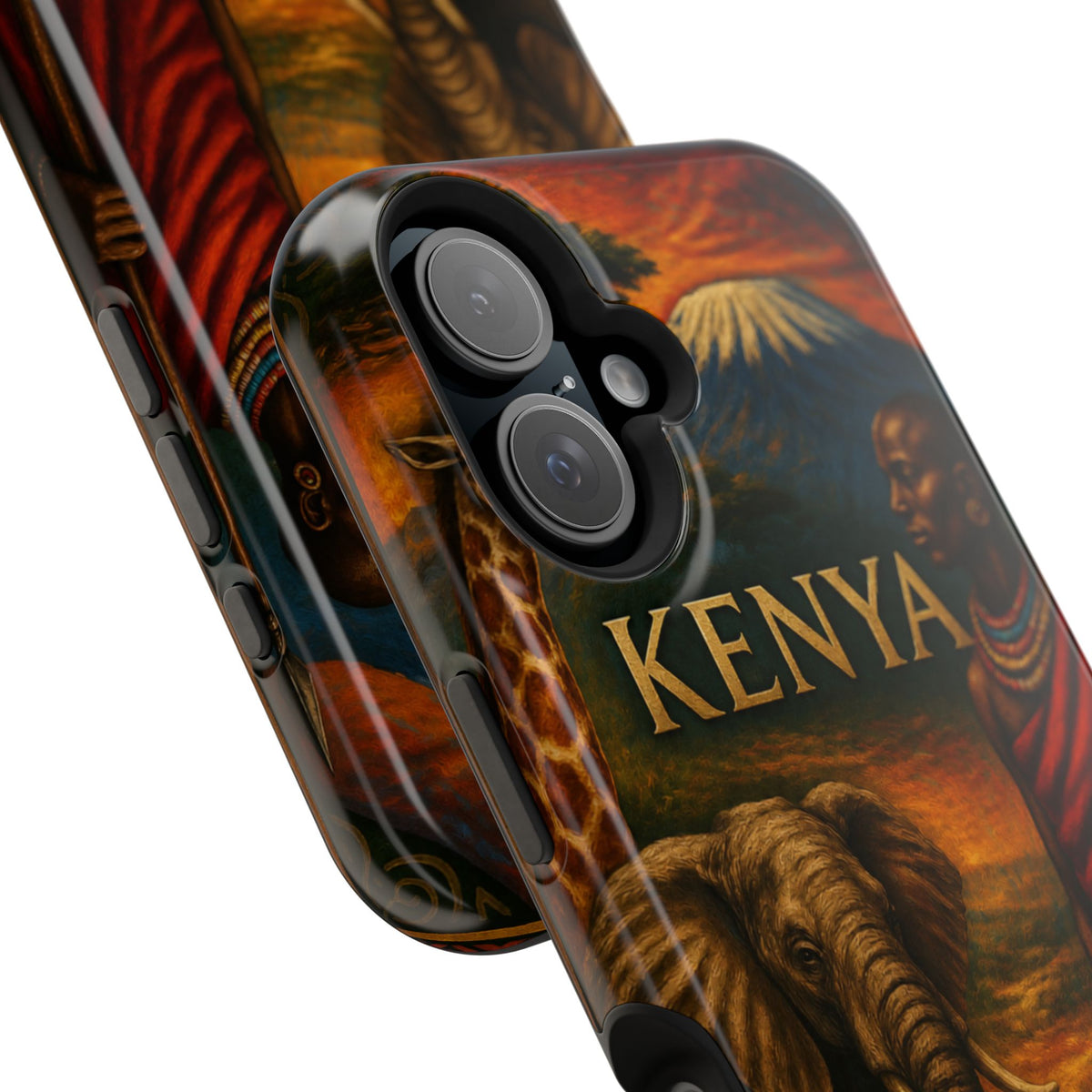 "Reinforced Magnetic Case Kenya: Wild Adventure and Land of Infinite Horizons 🦁🌄🏕️"