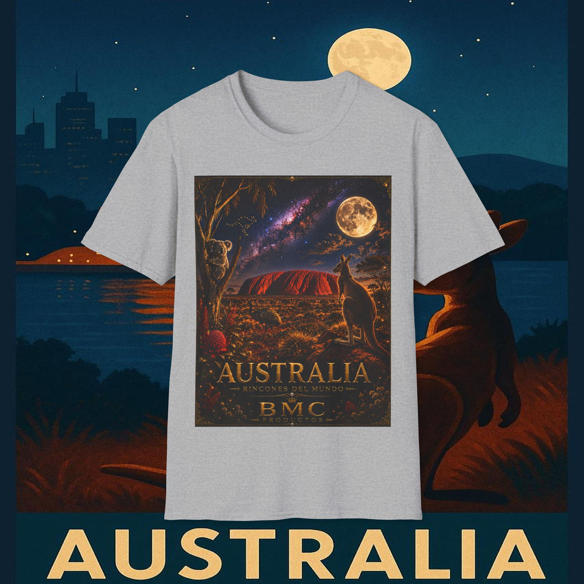 "Camiseta Australia 🌞 – Tierra de maravillas naturales y espíritu libre"