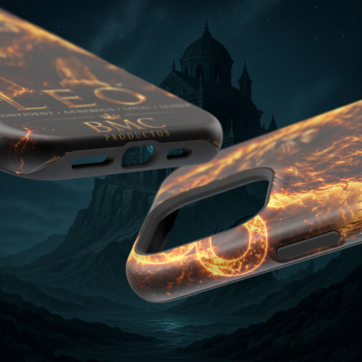 "Funda Magnética Reforzada ♌ Leo — Soberano del fuego eterno"