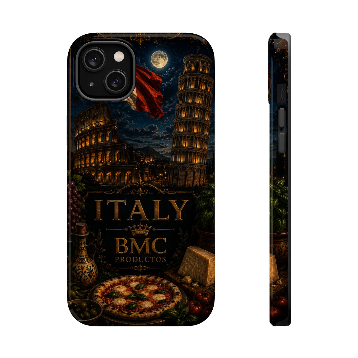 "Funda Magnética Reforzada Magnética Reforzada Italia: Arte, Pasión y Sabores Eternos 🎨🍝🏛️"