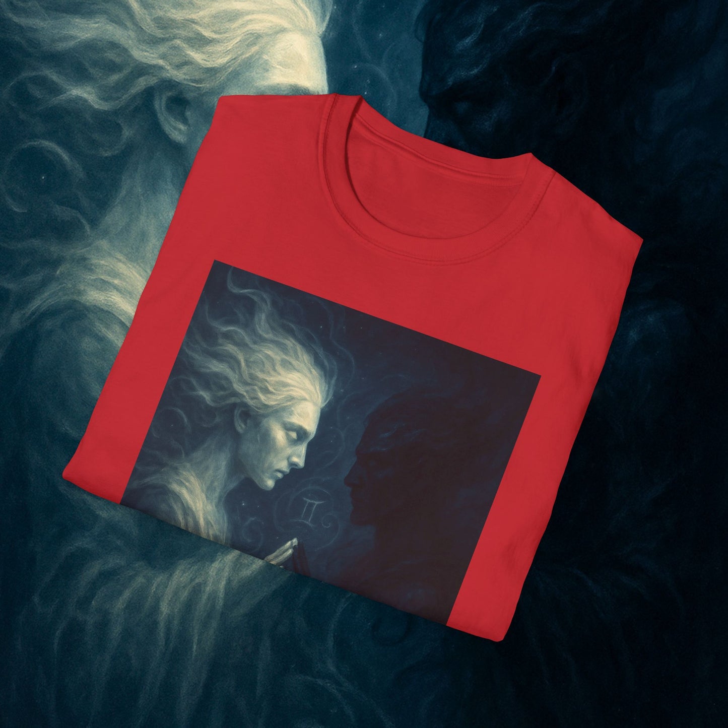 "Camiseta ♊ Géminis — Reflejo del alma dividida"