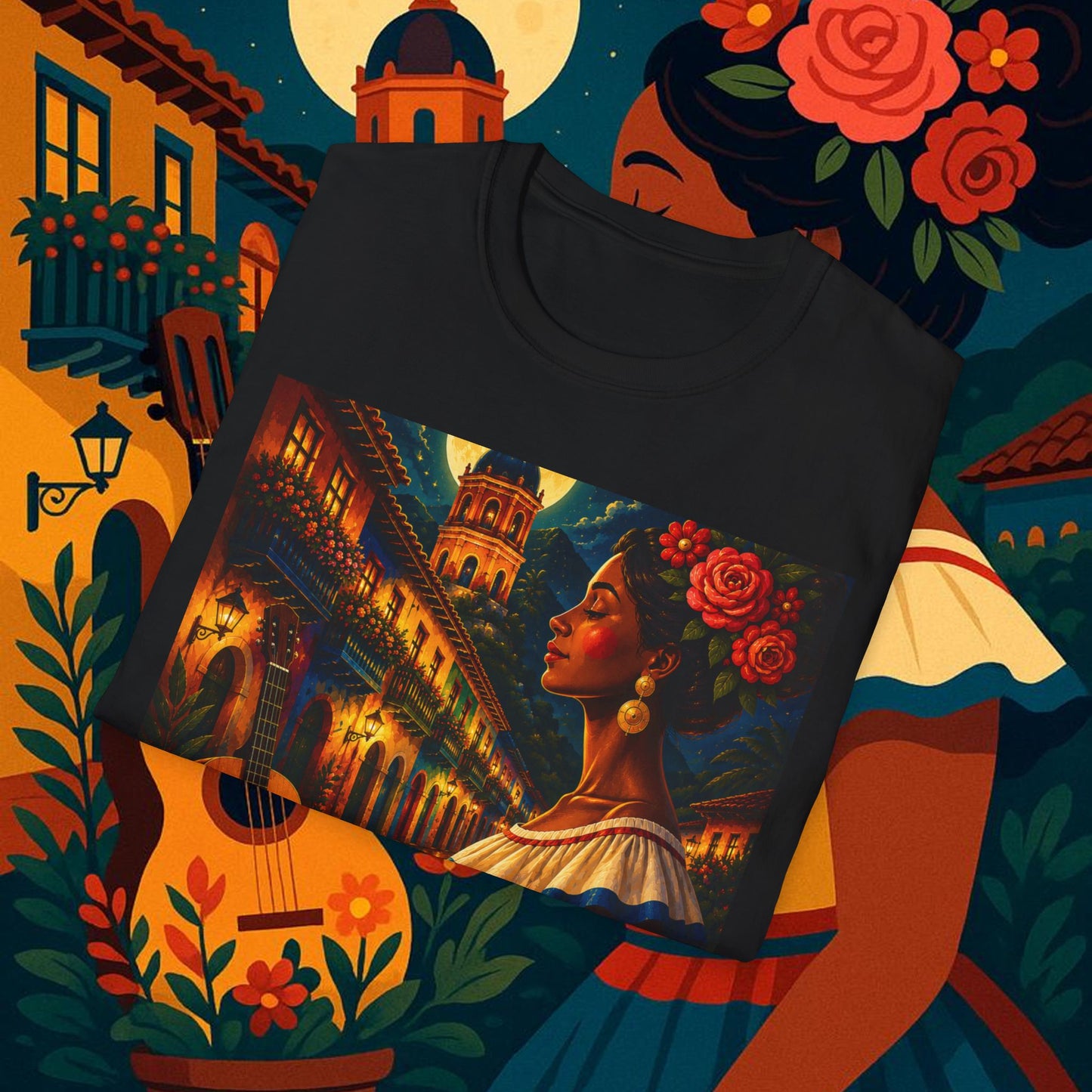 "Camiseta Colombia: Magia de Colores, Café y Tradición ☕🎨🌄"