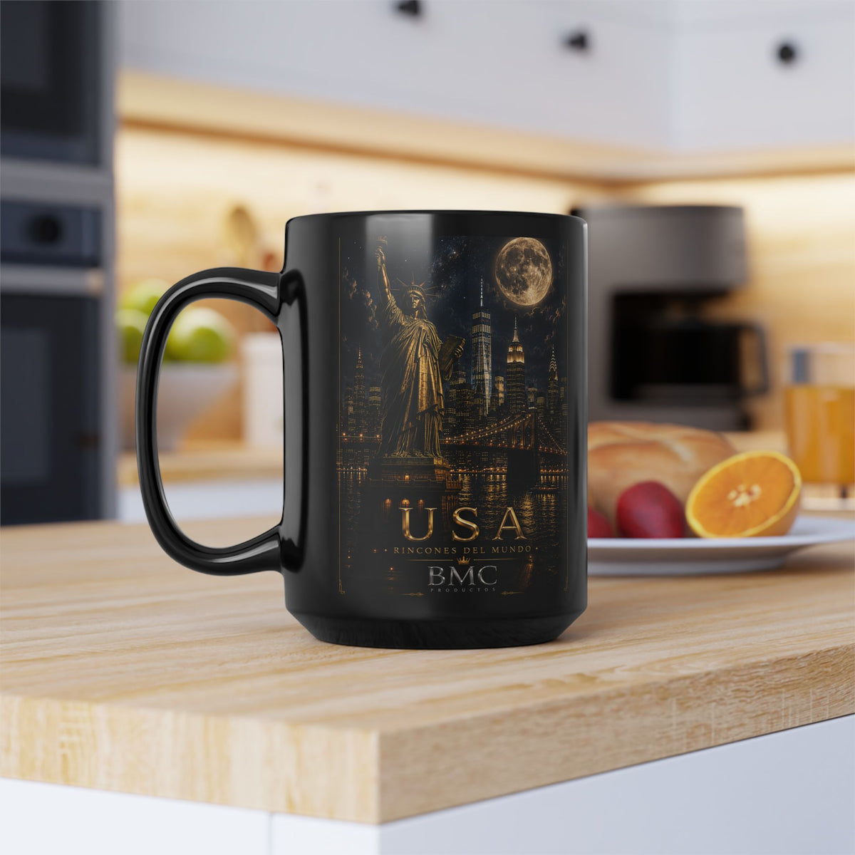 "Taza Estados Unidos: Sueños, Libertad y Grandes Horizontes 🗽🏜️🌆"