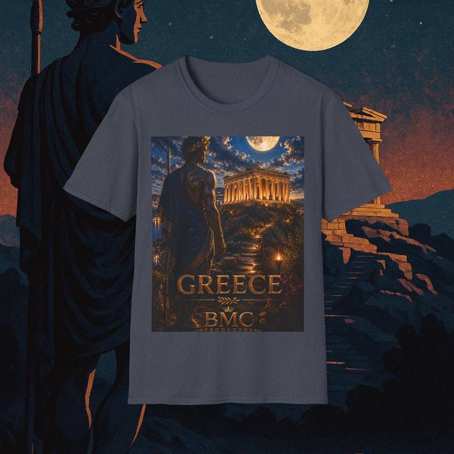 "Camiseta Grecia: Cuna de Dioses, Maravillas y Filosofía 🌊🏛️⚡"
