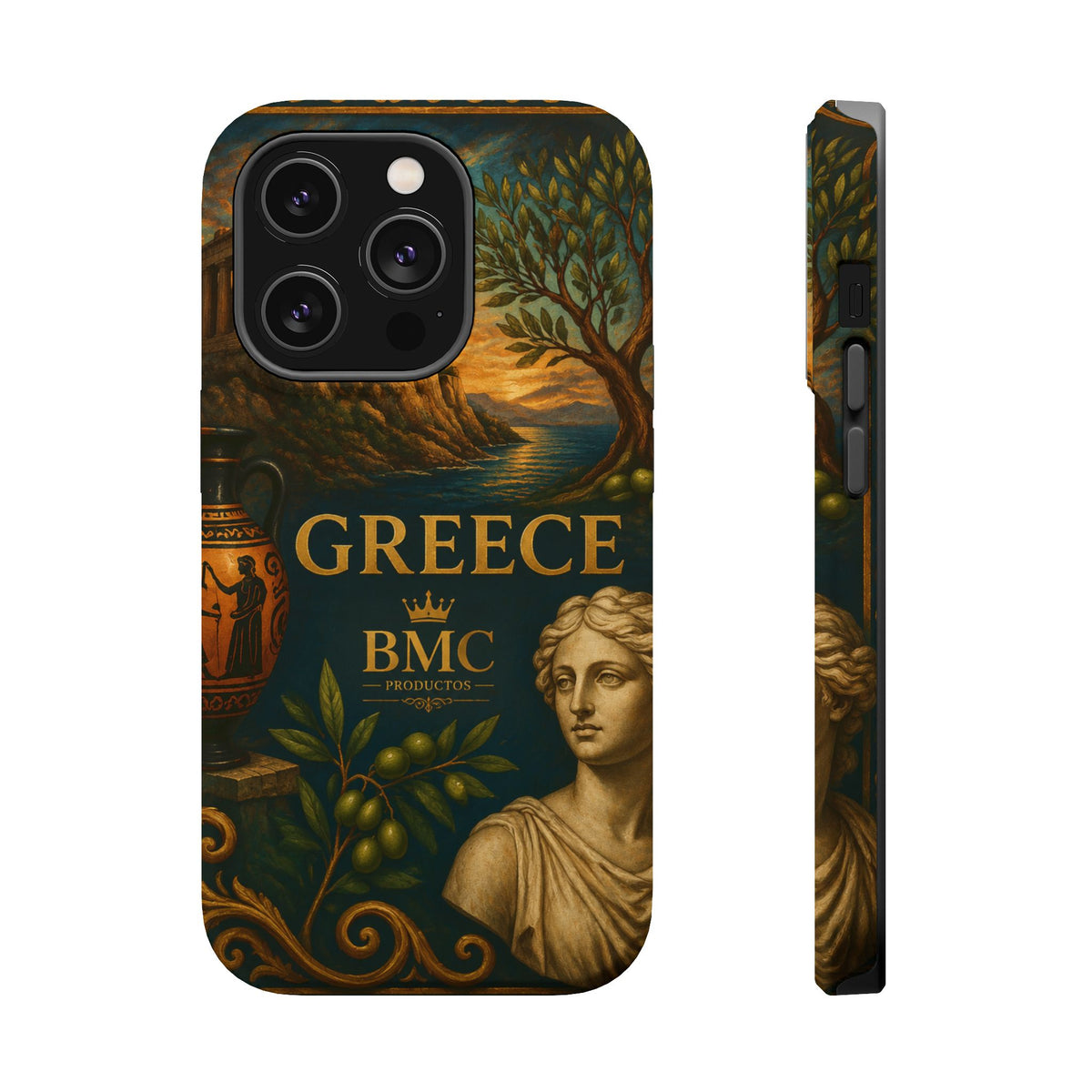 "Funda Magnética Reforzada Magnética Reforzada Grecia: Cuna de Dioses, Maravillas y Filosofía 🌊🏛️⚡"