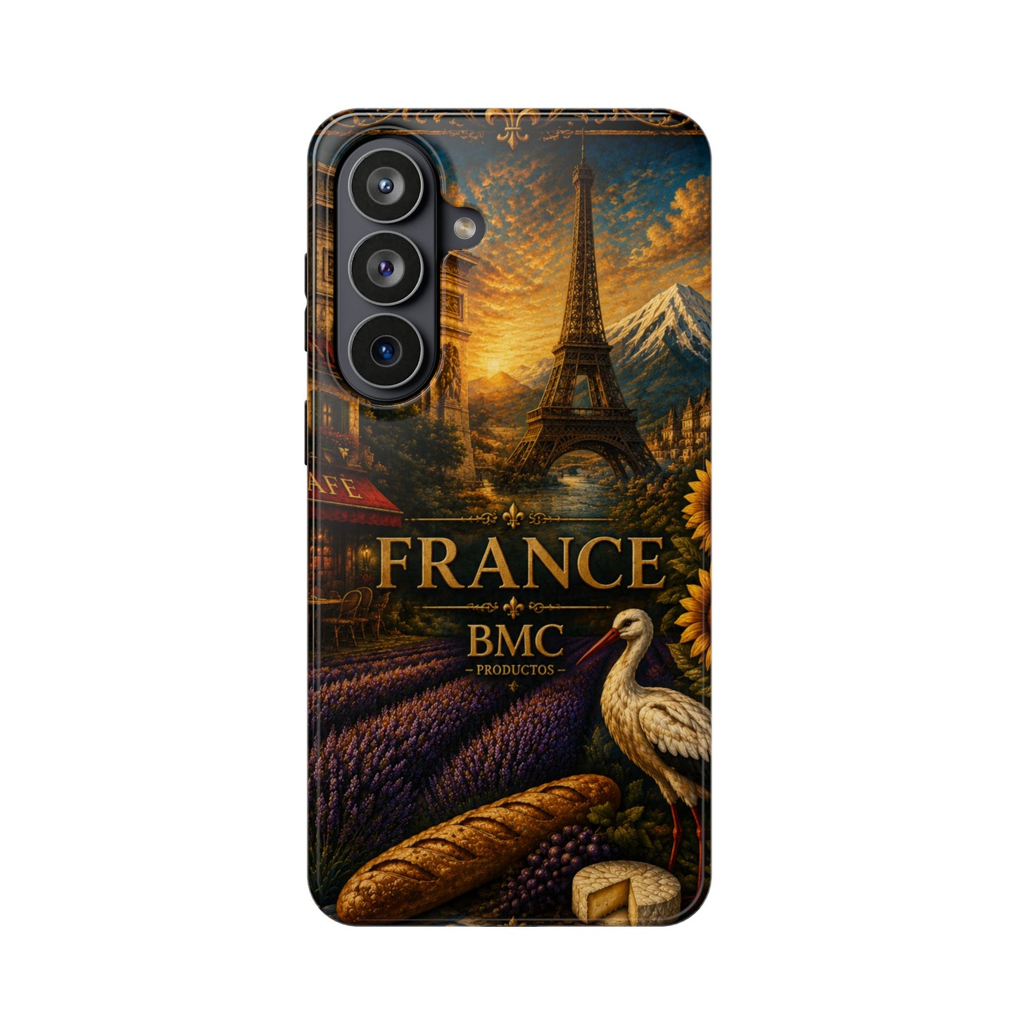 "Funda Magnética Reforzada Francia: Romance bajo la Luna 🌙🗼✨"