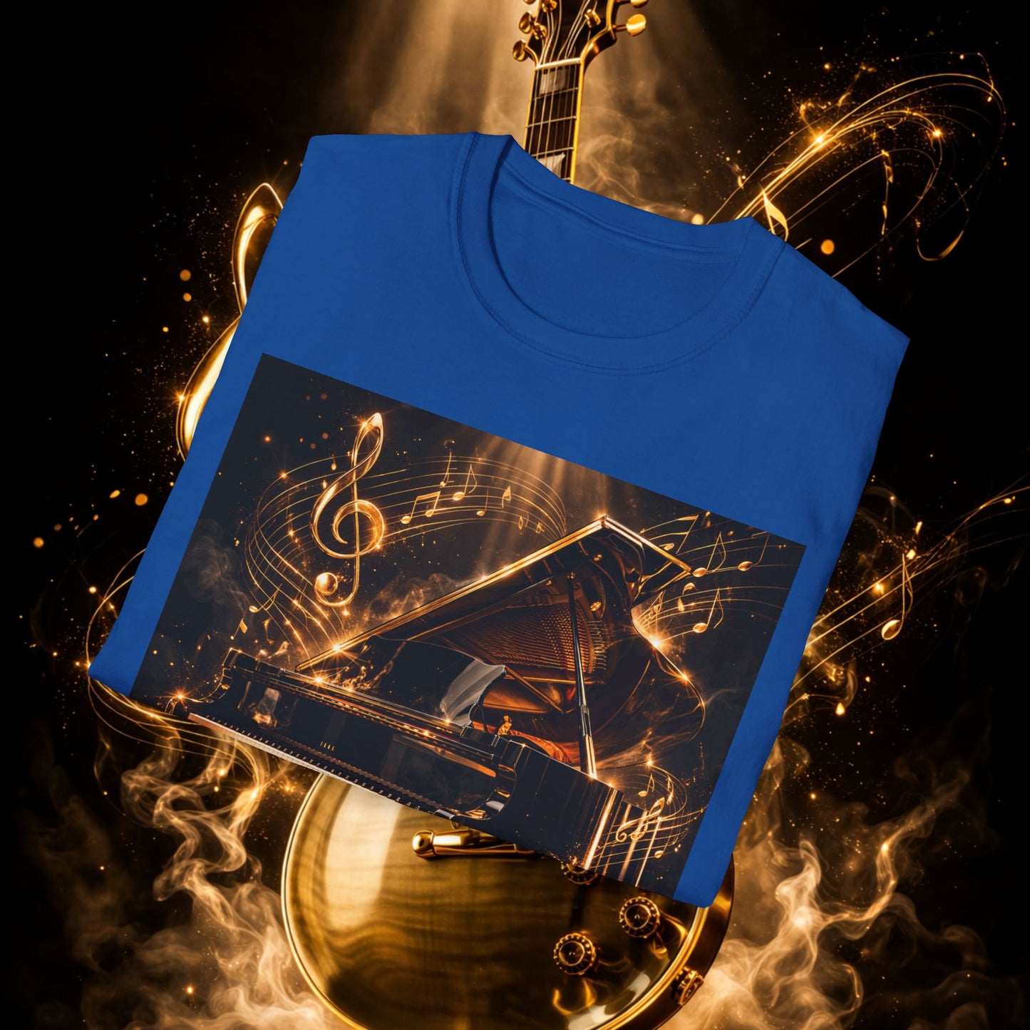 "Camiseta guitarra 🎸🔥Donde vibra una cuerda, nace una llamarada.” 🔥🎸