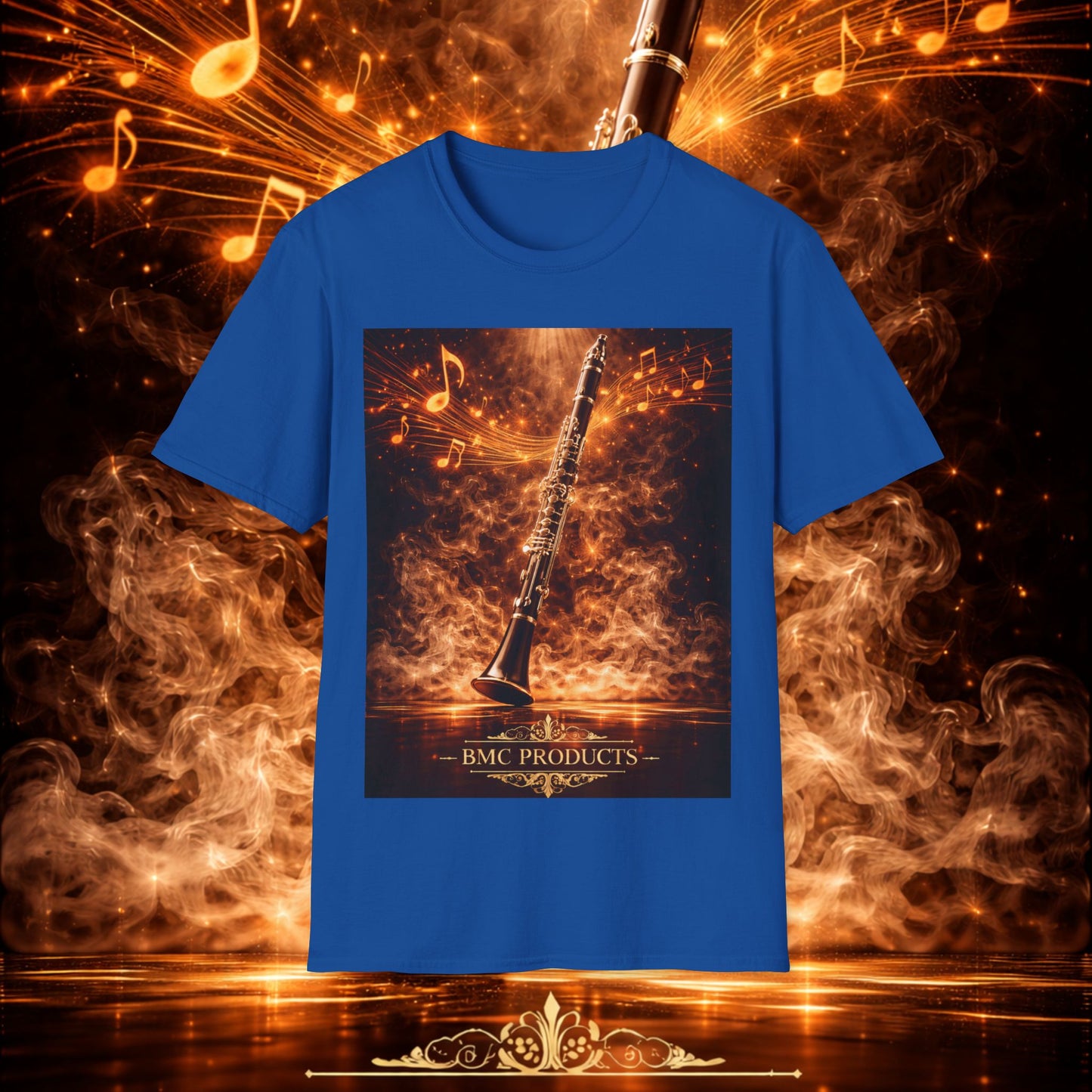 "Camiseta clarinete🎵🔥 El sonido del alma no grita… arde.” 🔥🎵