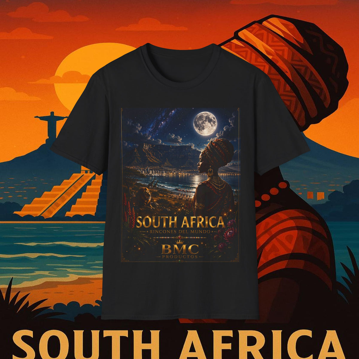 "Camiseta Sudáfrica 🌍 – Un mundo de aventuras y diversidad"