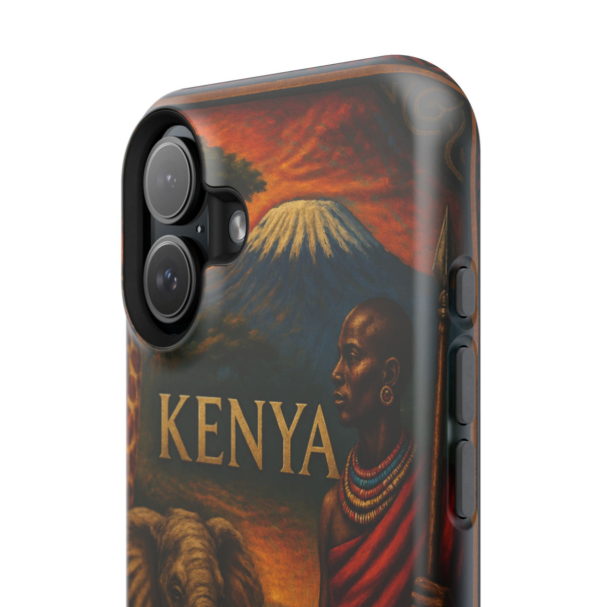 "Reinforced Magnetic Case Kenya: Wild Adventure and Land of Infinite Horizons 🦁🌄🏕️"