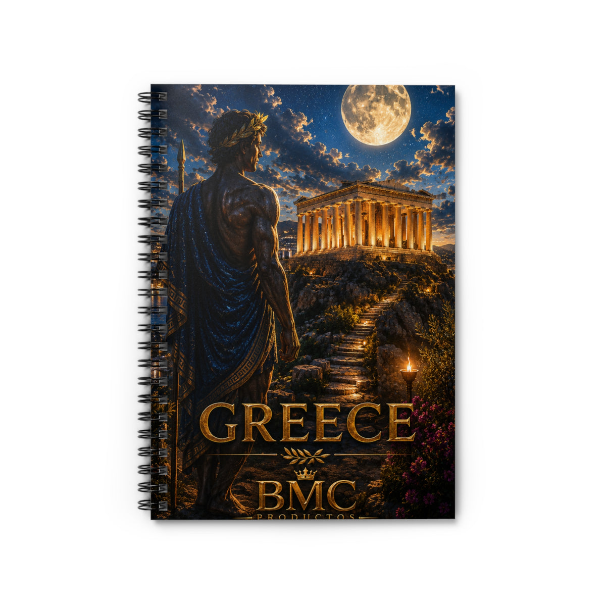"Greece notebook: Cradle of Gods, Wonders and Philosophy 🌊🏛️⚡"