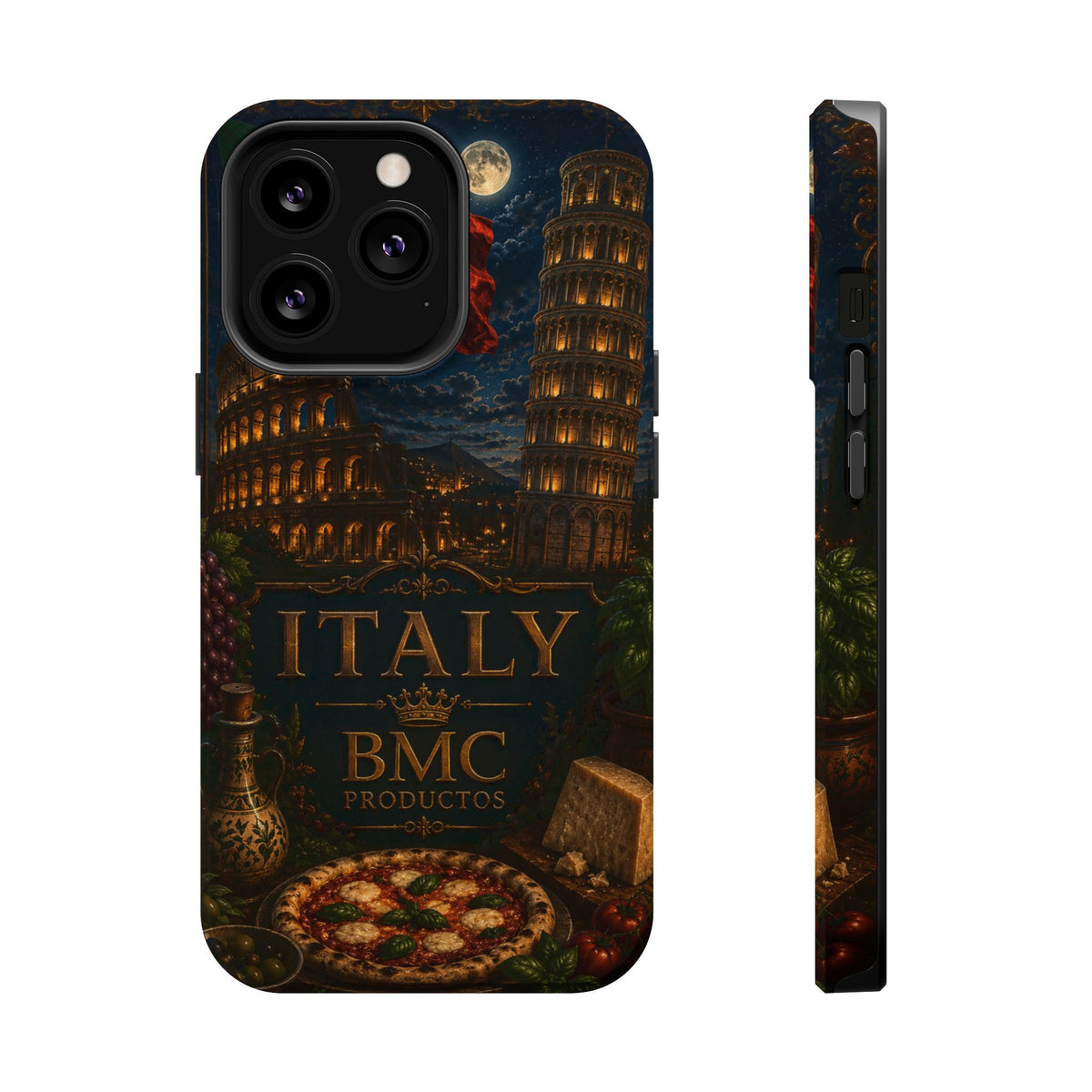 "Funda Magnética Reforzada Magnética Reforzada Italia: Arte, Pasión y Sabores Eternos 🎨🍝🏛️"