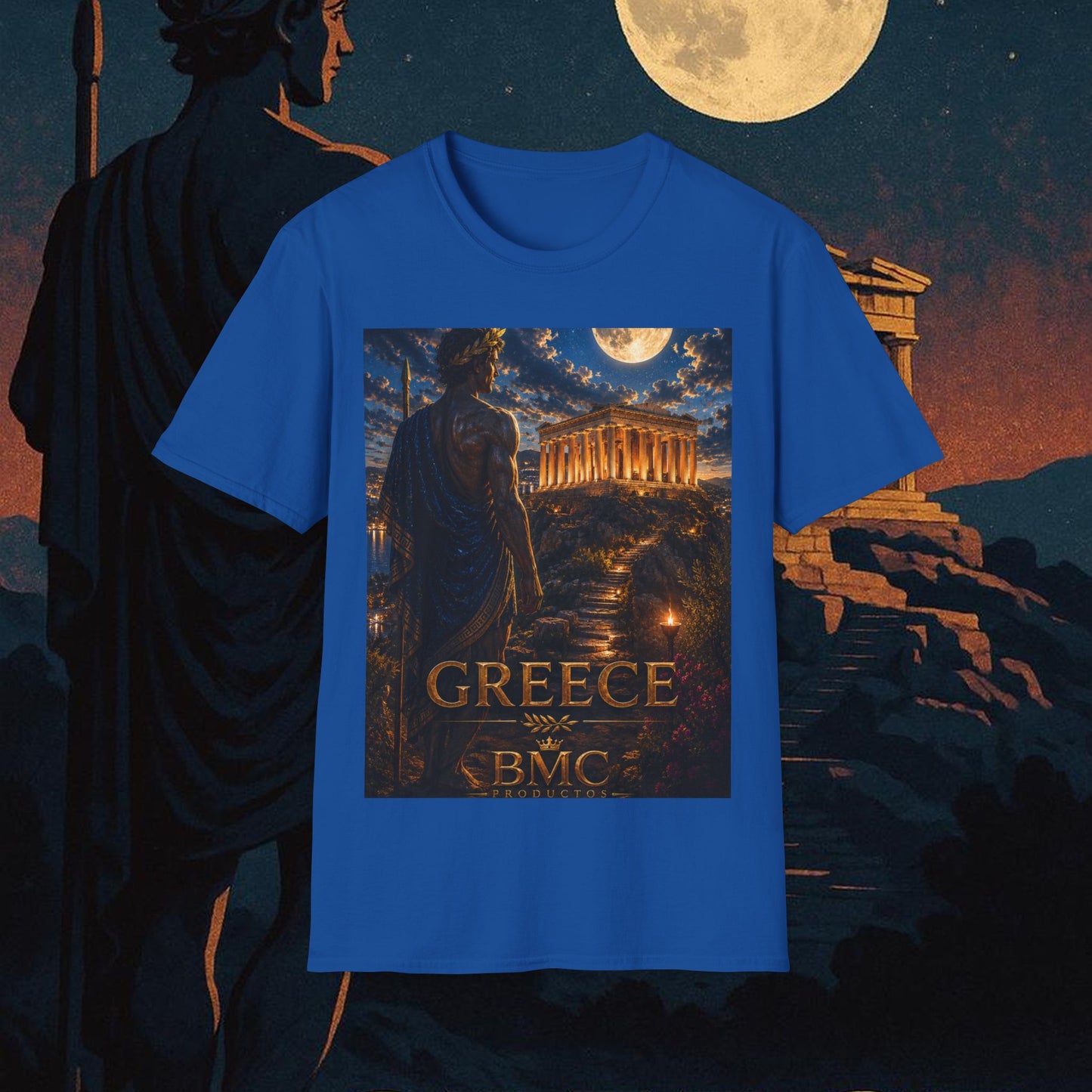 "Camiseta Grecia: Cuna de Dioses, Maravillas y Filosofía 🌊🏛️⚡"