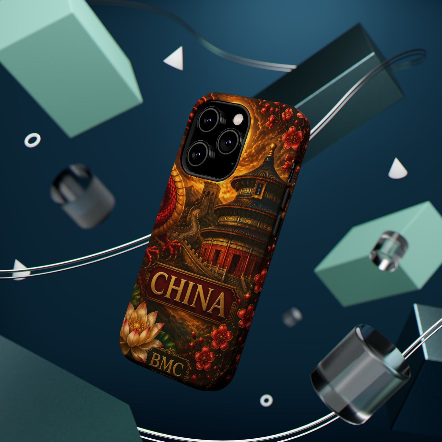 "Funda Magnética Reforzada Magnética Reforzada China – Dragones, murallas y leyendas eternas"
