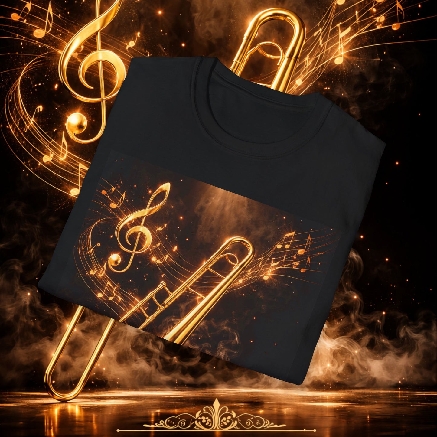"Camiseta Trombón 🎷🔥No todos los fuegos hacen ruido… algunos tocan el alma.” 🔥🎷