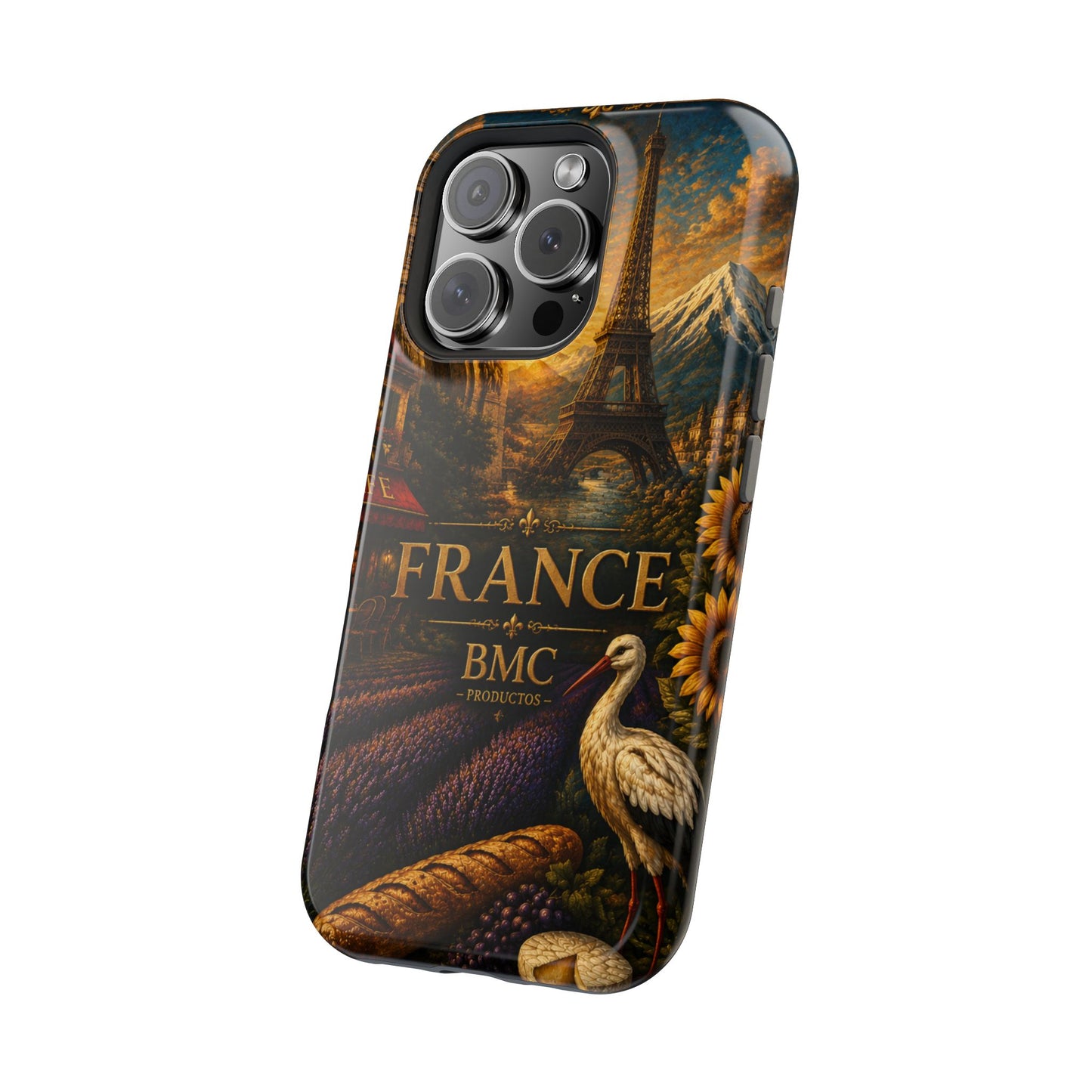 "Funda Magnética Reforzada Francia: Romance bajo la Luna 🌙🗼✨"