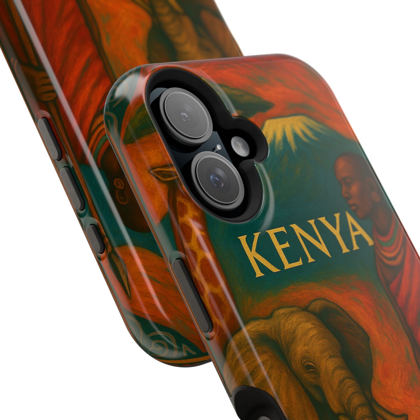 "Funda Magnética Reforzada Magnética Reforzada Kenia: Aventura Salvaje y Tierra de Horizontes Infinitos 🦁🌄🏕️"