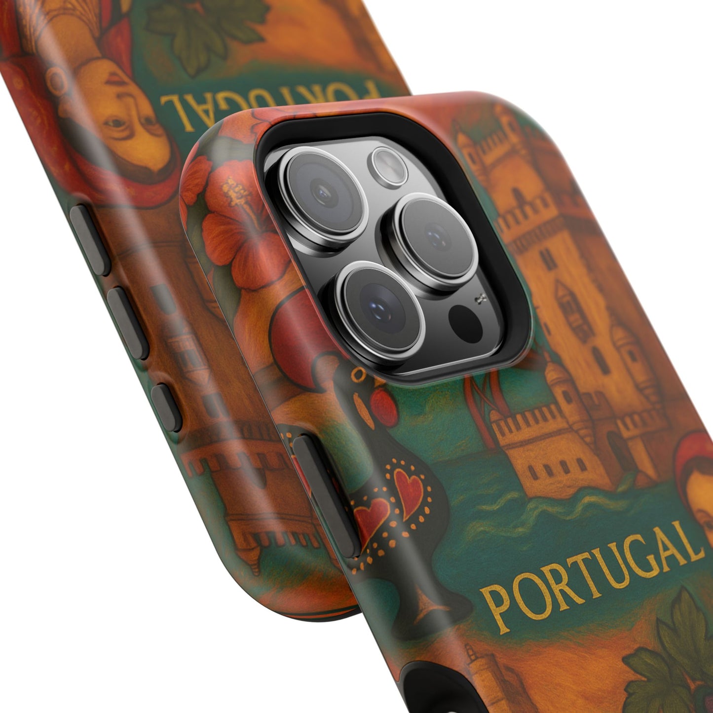 "Funda Magnética Reforzada Magnética Reforzada Portugal: Encanto Atlántico, Fados y Azulejos 🌊🎶🧿"