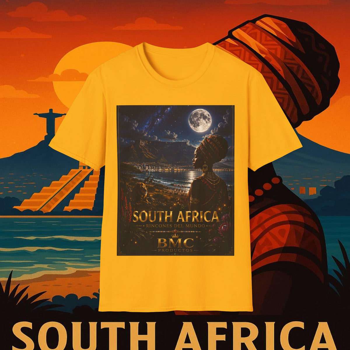 "Camiseta Sudáfrica 🌍 – Un mundo de aventuras y diversidad"