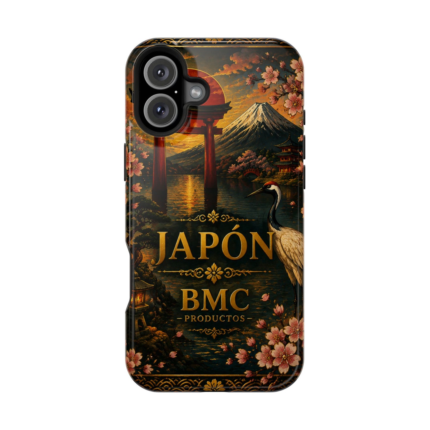 "Funda Magnética Reforzada Japón: Tradición entre Cerezos y Montañas 🌸⛩️🗻"