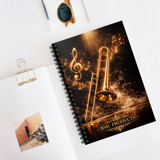 "libreta Trombón 🎷🔥No todos los fuegos hacen ruido… algunos tocan el alma.” 🔥🎷