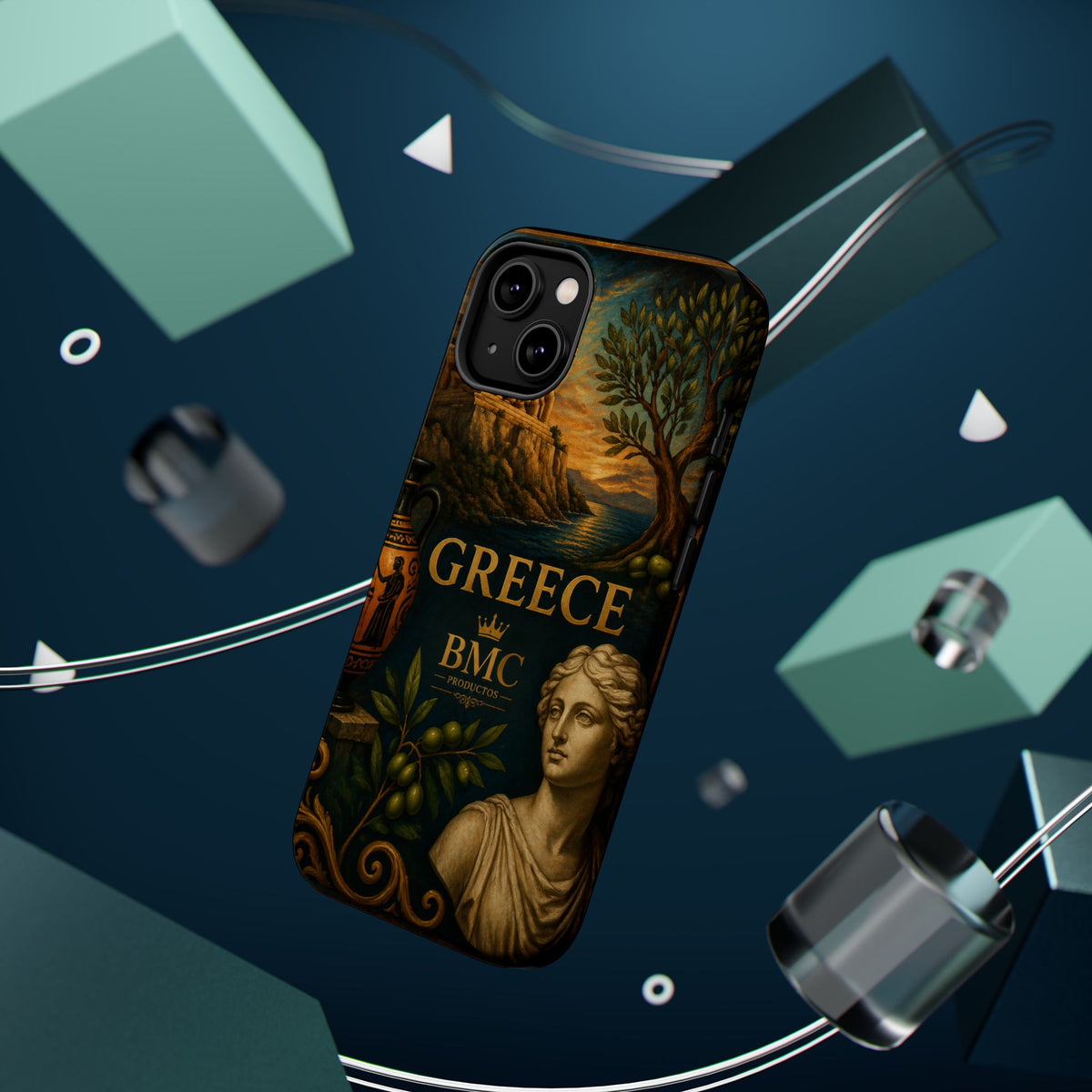 "Funda Magnética Reforzada Magnética Reforzada Grecia: Cuna de Dioses, Maravillas y Filosofía 🌊🏛️⚡"