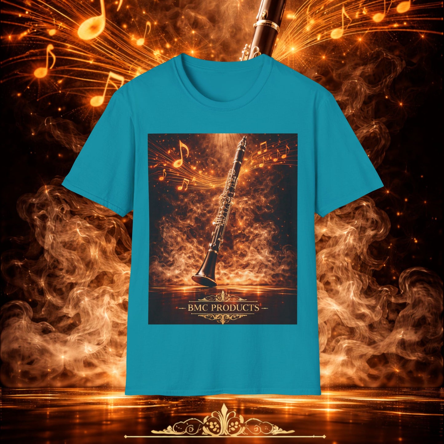 "Camiseta clarinete🎵🔥 El sonido del alma no grita… arde.” 🔥🎵