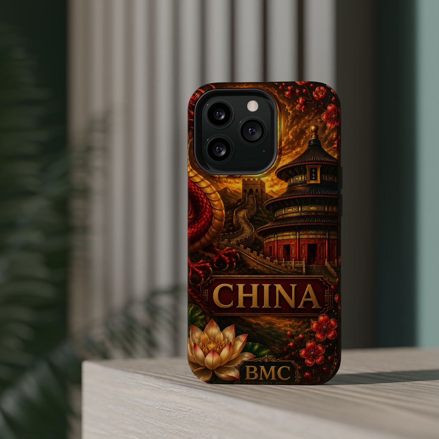 "Funda Magnética Reforzada Magnética Reforzada China – Dragones, murallas y leyendas eternas"